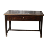 Farm table in dark wood