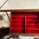 Wall display case for Collection - Wood and Plexiglass D 18 cm / W 106 cm / H 7 cm