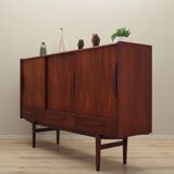 Teak highboard, Danish design, 1970s, manufactured by ES Møbler
