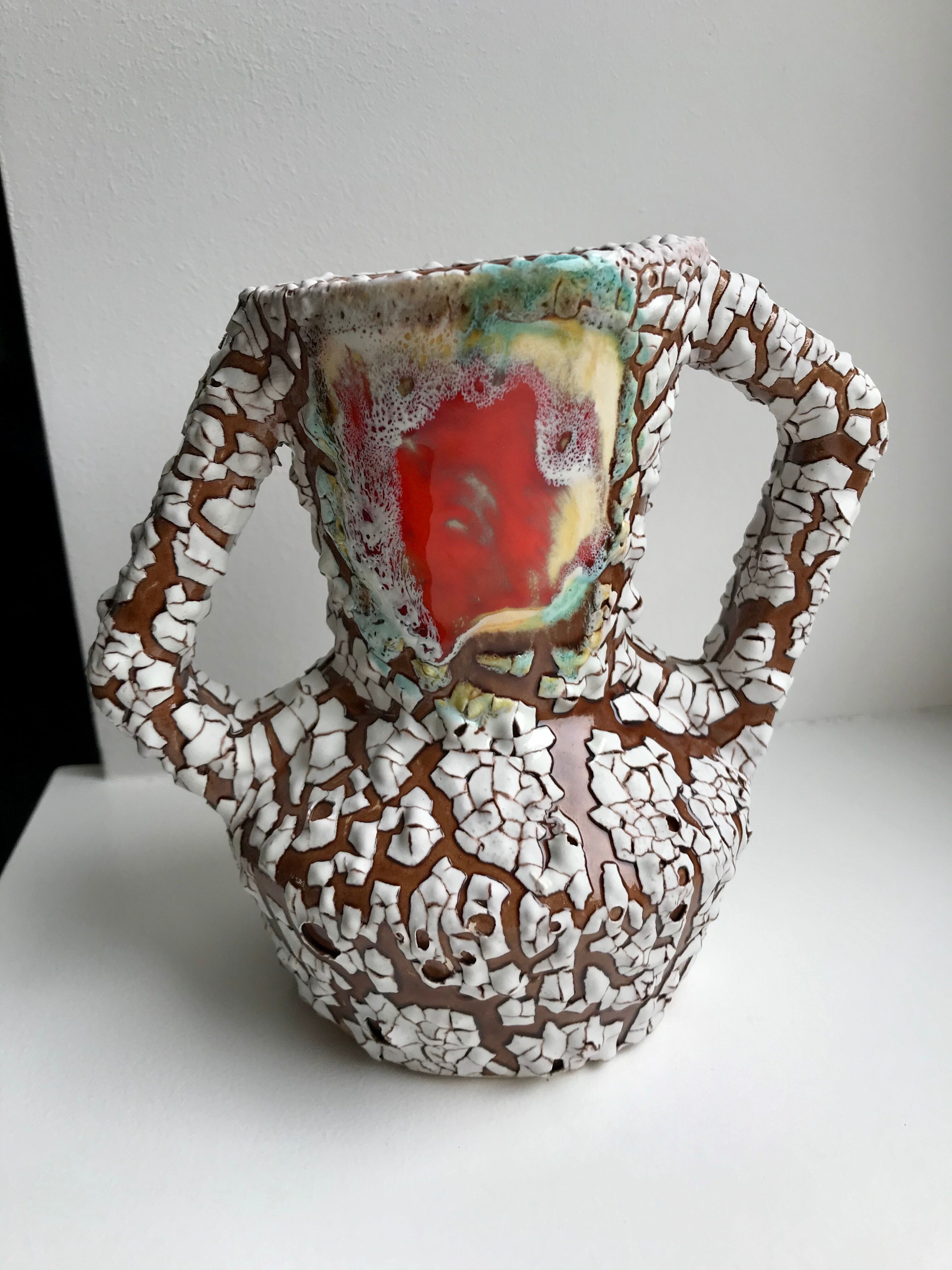 Vallauris vintage vase 70s