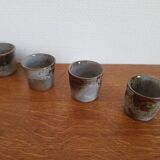Set of 4 ceramic shells
