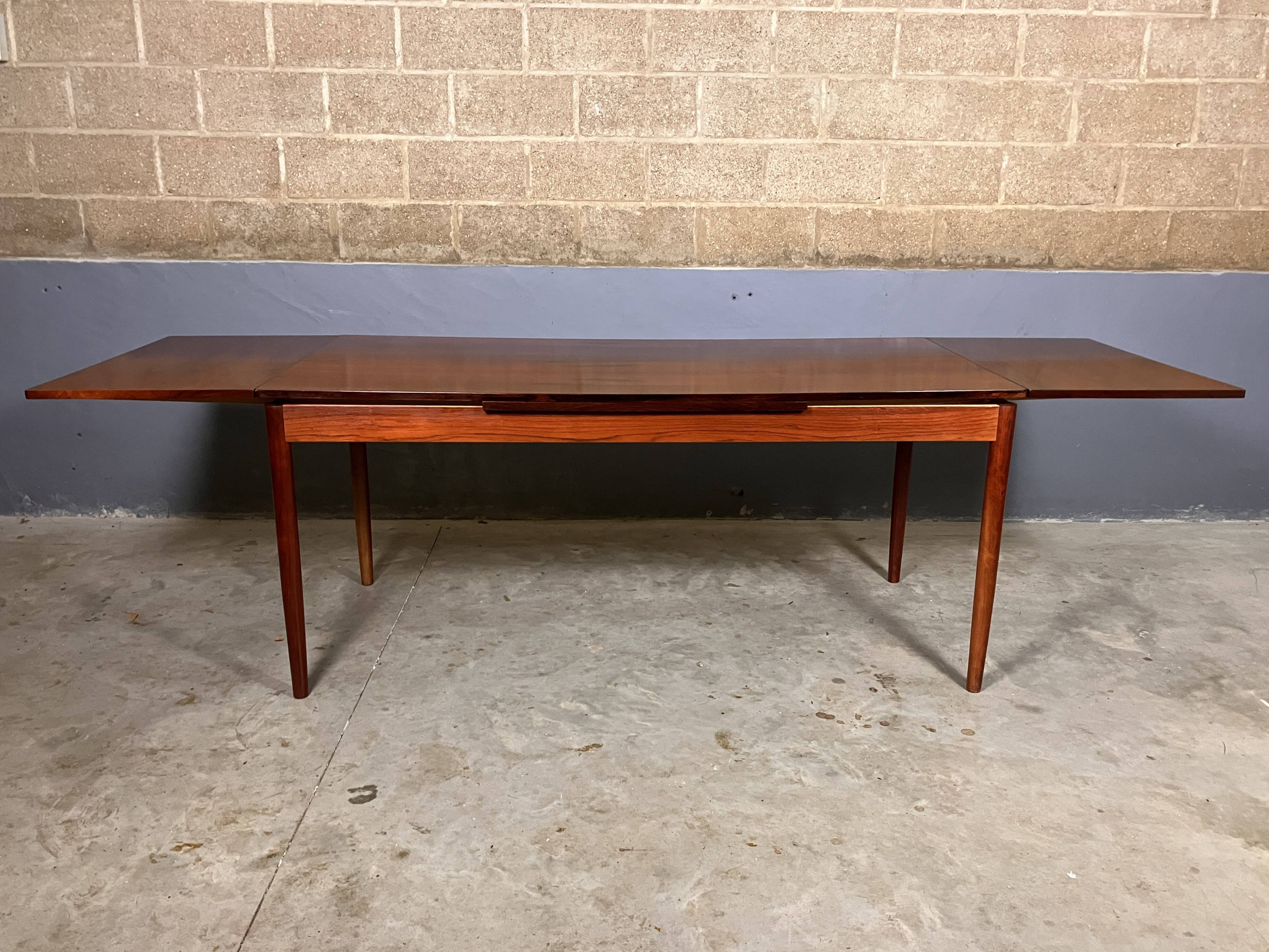 Rosewood dining table XL Mid Century Vintage Dutch Design