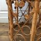 Table d'appoint rotin vintage Peacock