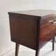 Vintage side table with compass legs
