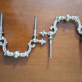 2 gilded bronze handles