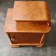 Pair of Art Deco bedside tables renovated in ash, 1930s.