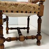 Louis XIII style walnut chair