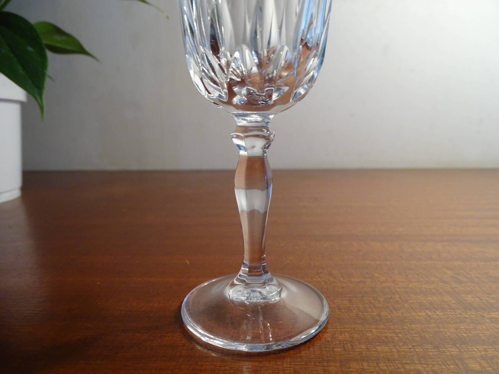 6 glasses white wine Cristal d'Arques JG Durand Villiers 7 cl size Beaulieu