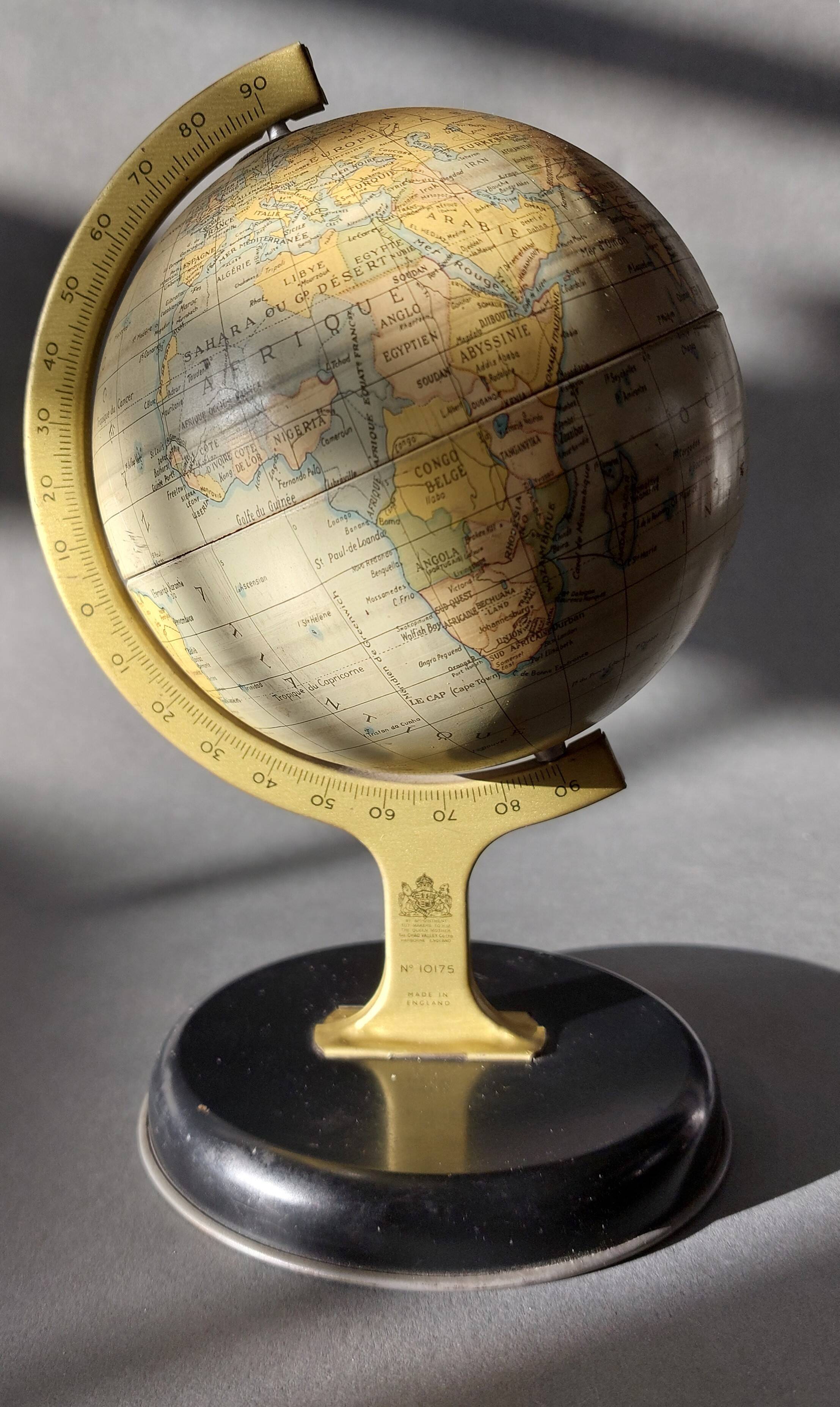 Chad Valley World Map 1950 Vintage.