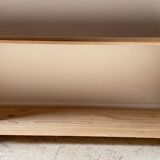 Vintage floor with double tops wood brut
