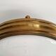 Mid-century ceiling light in brass and white opaline, 1950s