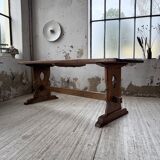Monastery-style farmhouse table, pine, 210cm