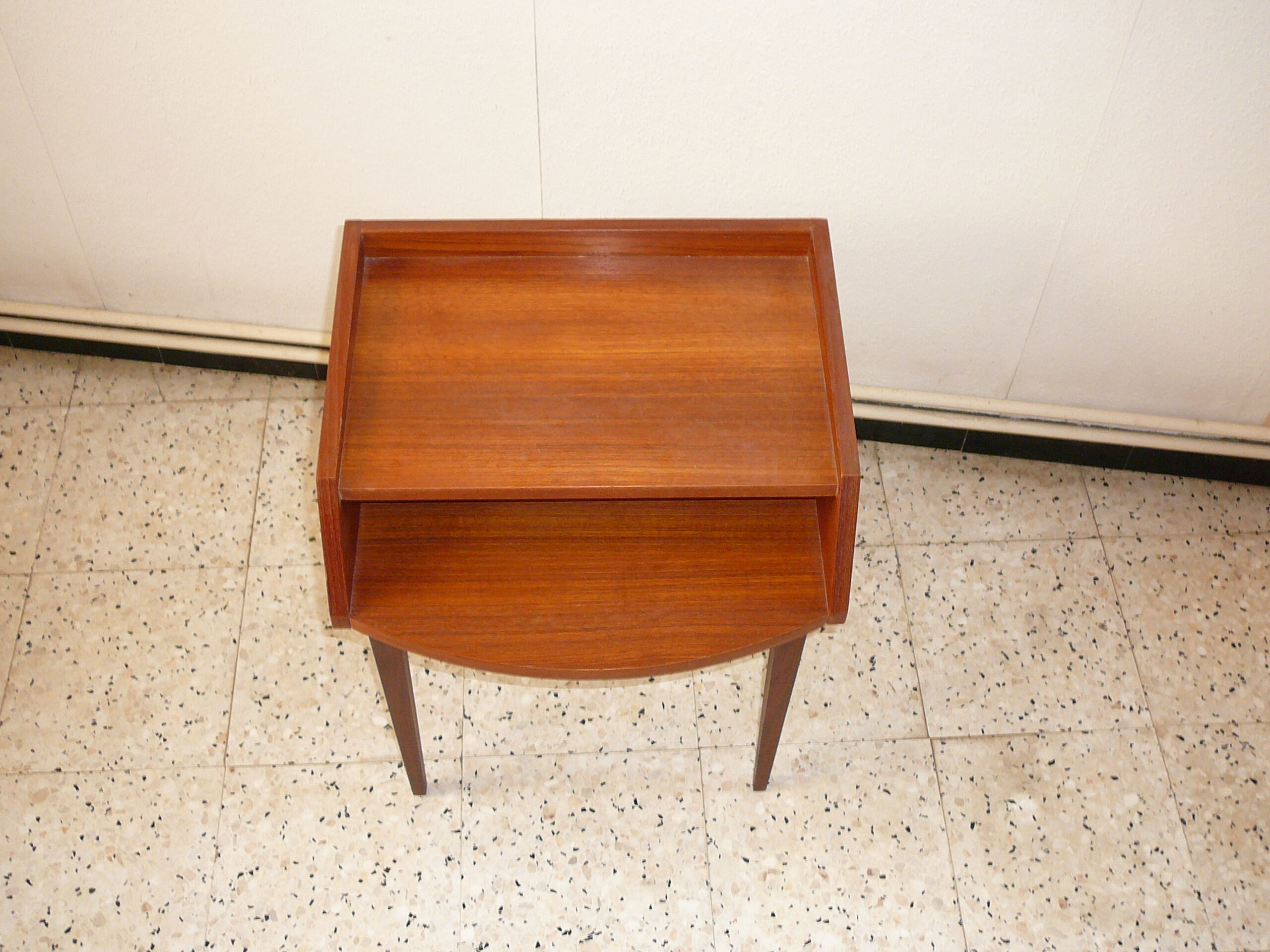 Vintage bedside table scandinavian style 60s