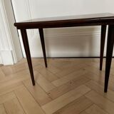 Table d’appoint en palissandre table de chevet fleurie
