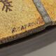 Round coffee table herbarium Roger Capron, Vallauris - ceramic and wooden structure