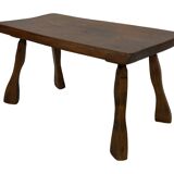 Vintage wooden side table small table wabi sabi natural design
