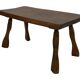Vintage wooden side table small table wabi sabi natural design