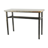 Console modern art painted steel and marble