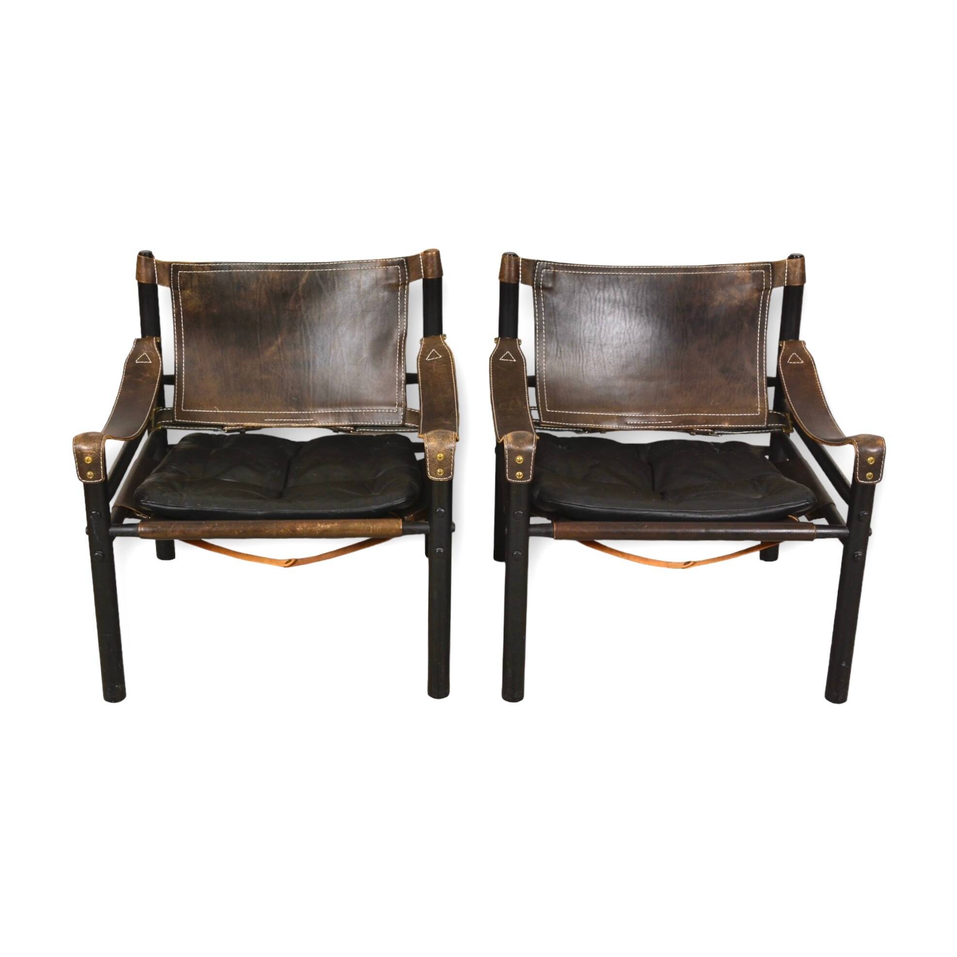 Pair of Sirocco armchairs by Arne Norell, Sweden, 1960s