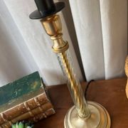 English lamp in brass and altuglass