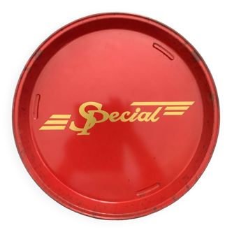 Advertising metal tray