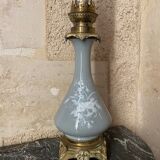 Lampe à pétrole vert céladon