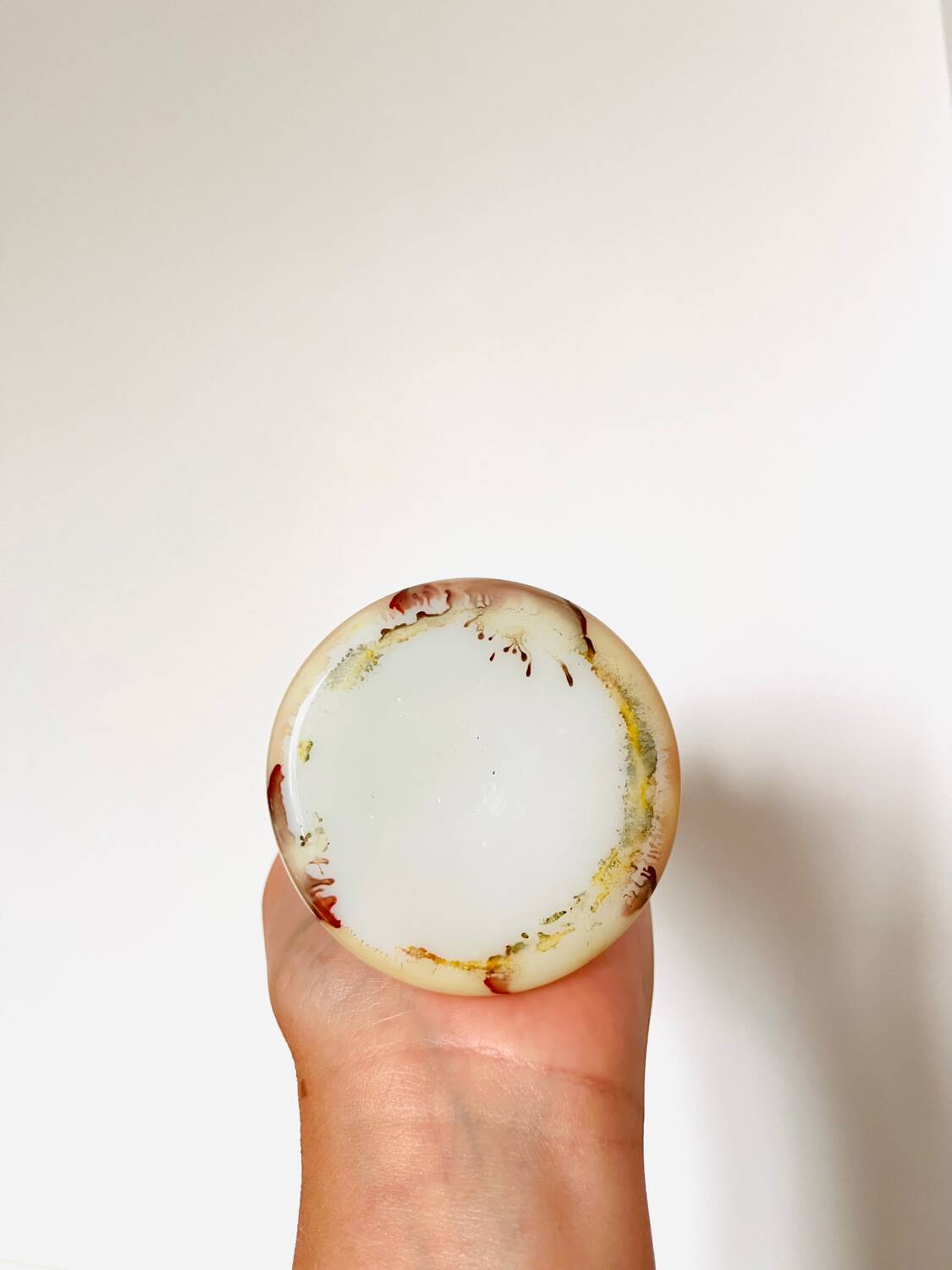 Opaline vase Italy 1960