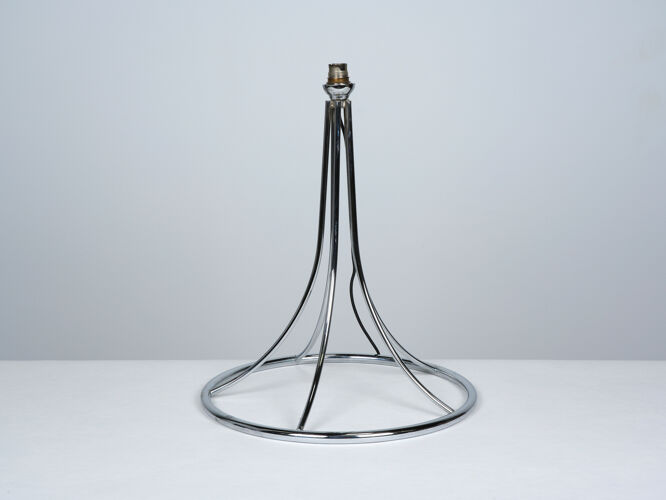 Lampe en métal chromée circa 1970