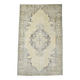 Tapis vintage jaune clair et marron, 164 x 266 cm