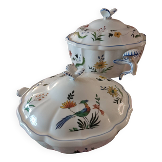 Tureen and Vegetable Dish Gien