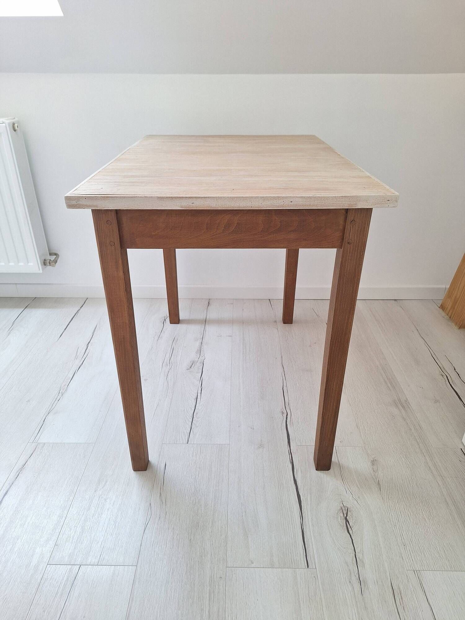 Farmhouse-style wooden desk / side table