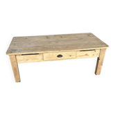 Table basse en bois brut