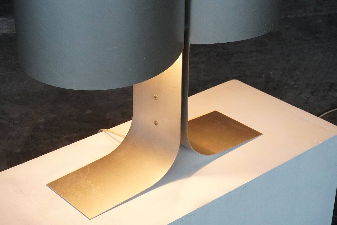 Aluminium Table Lamp by Giuliano Cesari for New Lamp, Italy, 1970s