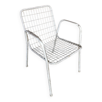 Old emu rio metal armchair white vintage
