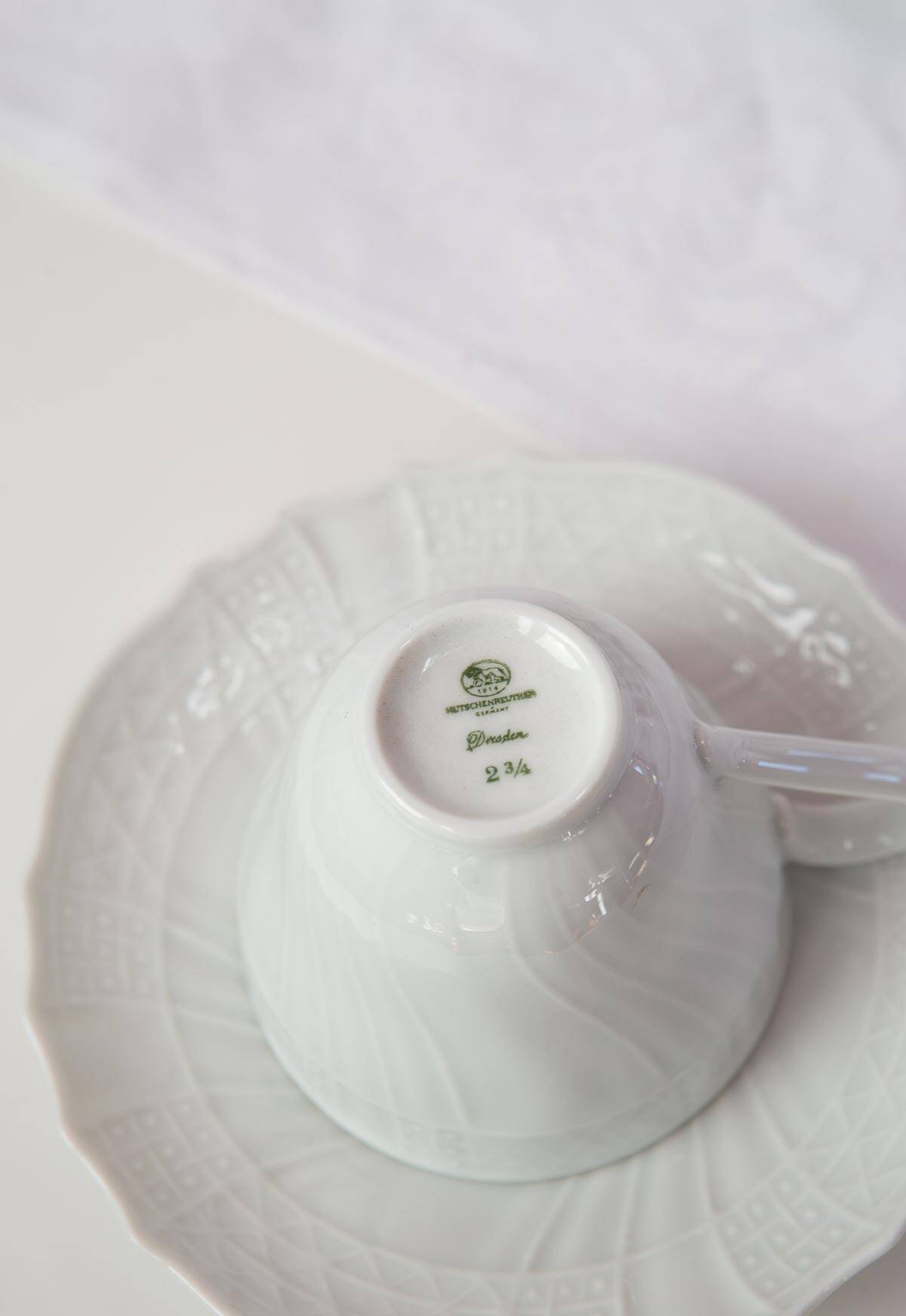 Hustchenreuther white porcelain coffee service for 10 people