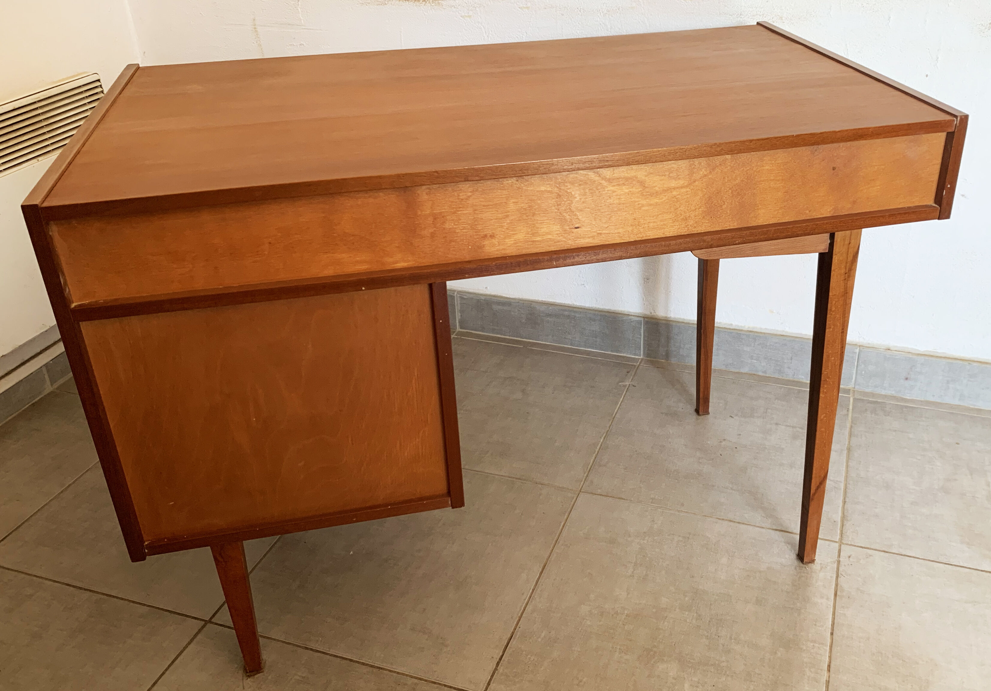Vintage Scandinavian teak desk, year 60
