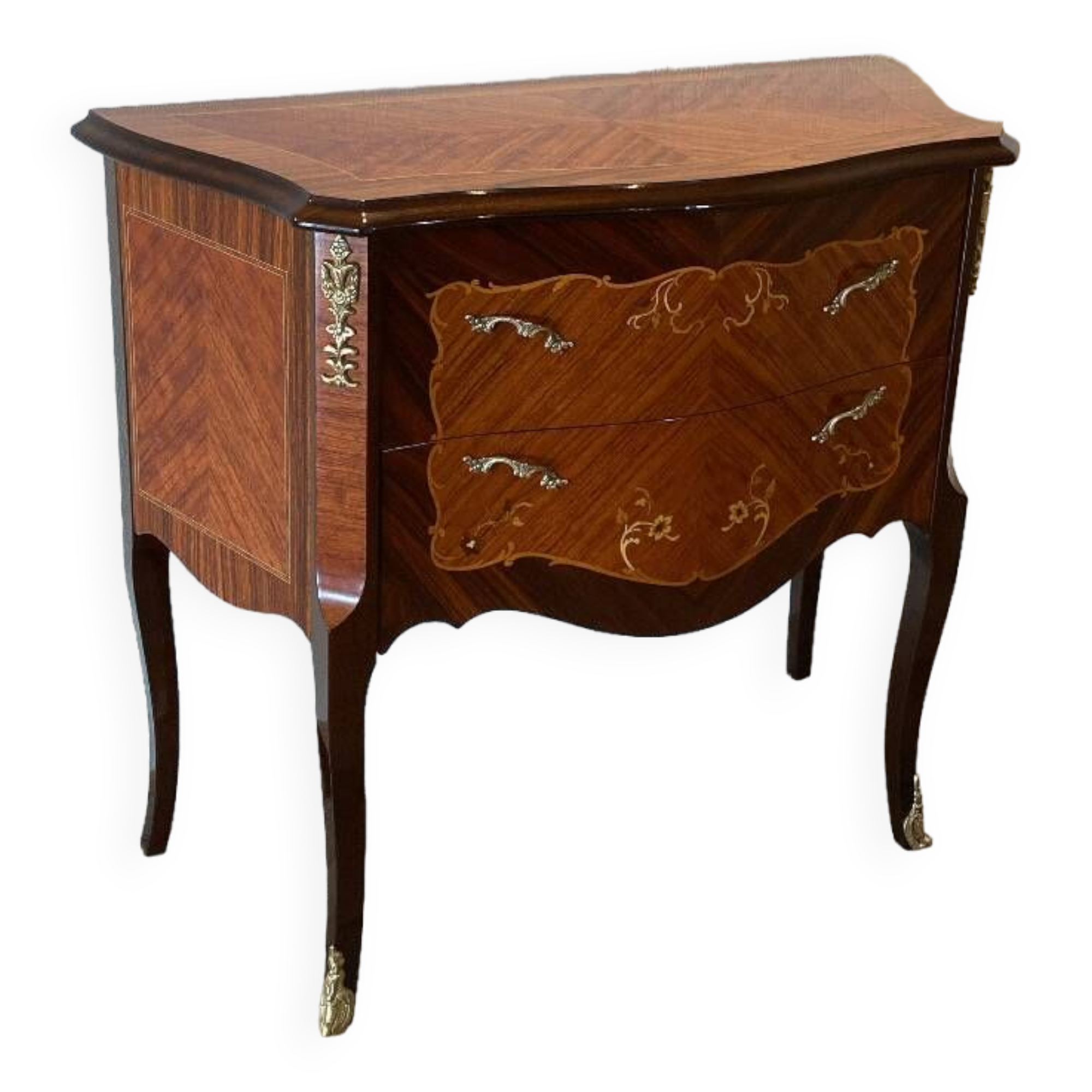 Petite Commode En Marqueterie Début XX siècle