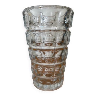 Vase vintage en verre années 1950/60