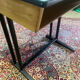 School desk blue formica desk from the 60s-70s