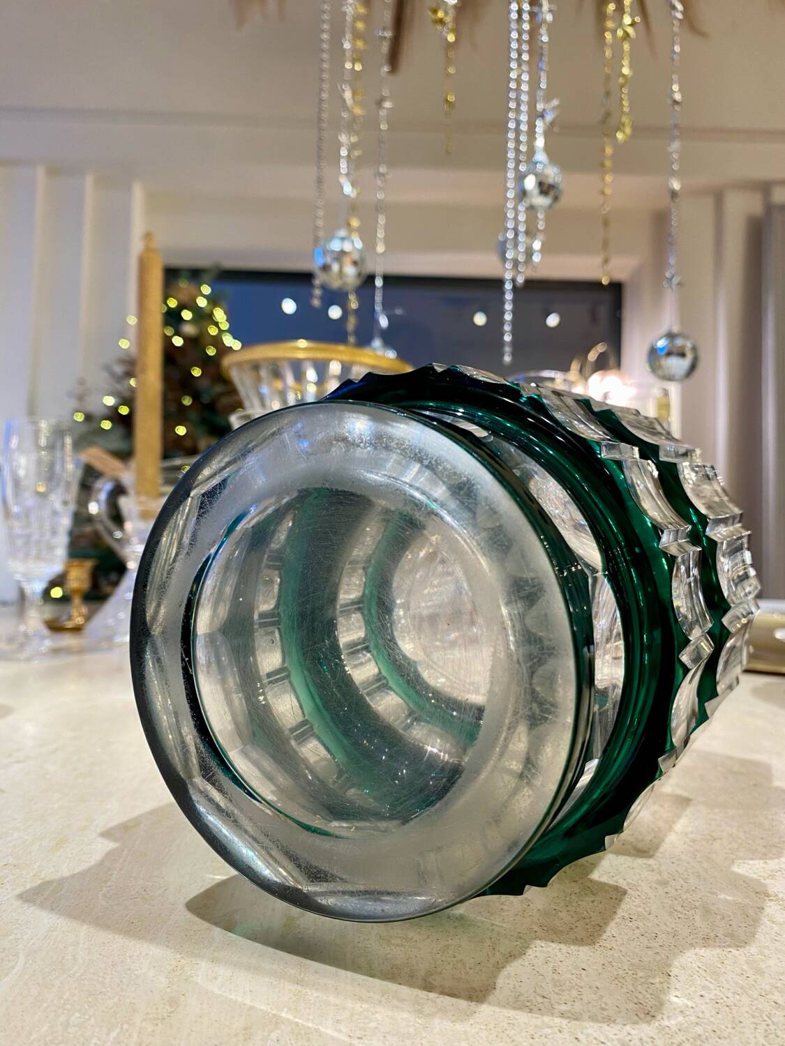 Val Saint Lambert crystal vase