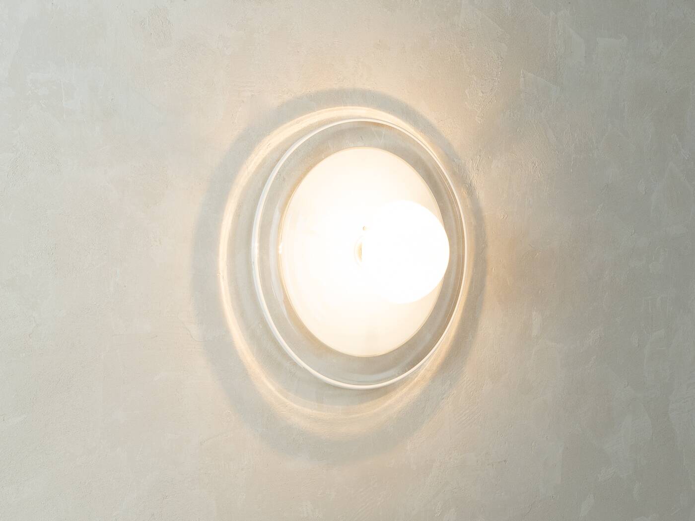 AV Mazzega | Carlo Nason wall and ceiling lamp, Murano glass, 1980s