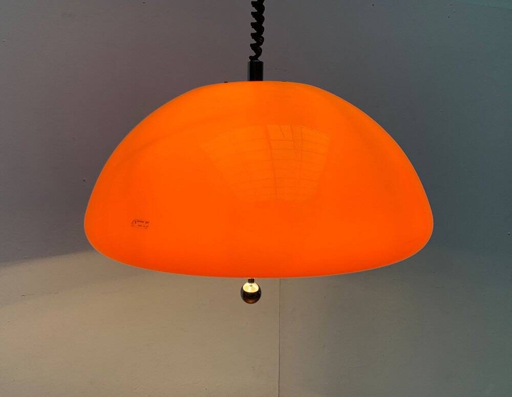 Space Age Pendant Lamp Cabras by Luigi Massoni for Guzzini, 1960s