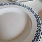 Set of 14 Terre de fer Salins plates, Castellane model