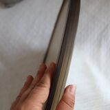 Vintage Smoked Plastic Round Wall Mirror
