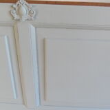 Headboard for a bed of 180 green of gray waxed finish