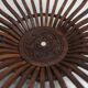 Handcrafted fruit dish 1960 solid wood unique piece