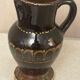 Vintage Romanian glazed pottery pitcher