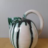 Glazed ceramic melon pitcher 1960