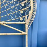 Peacock Rattan Headboard