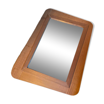 Irregular wooden mirror